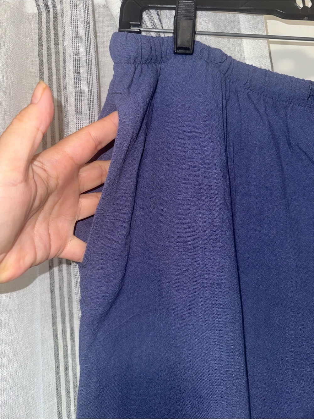NWT Wide Leg Navy Drawstring Pull-On Pants XXL - Picture 2 of 5